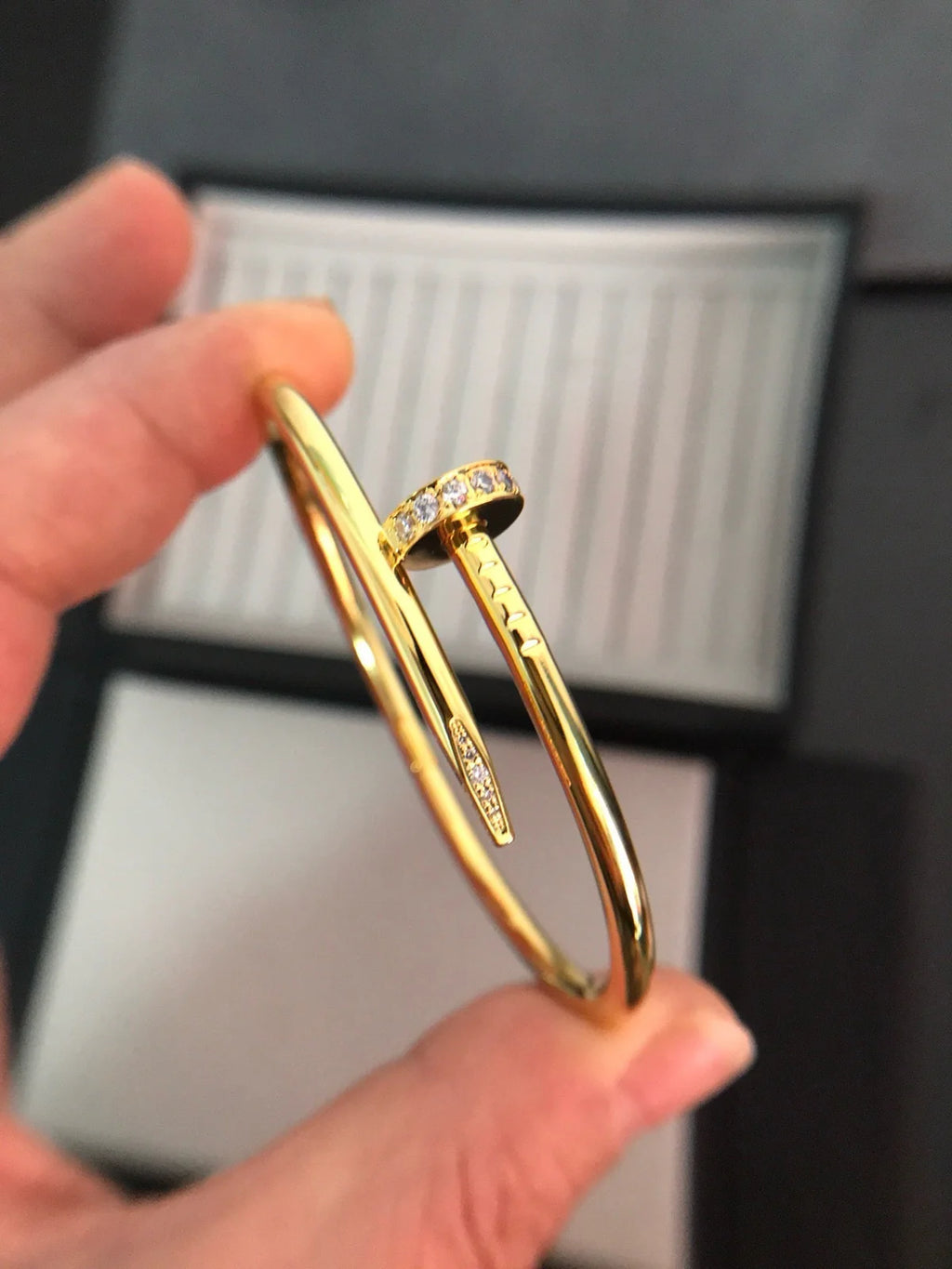 Juste un Clou 3,5 mm Armreif mit Diamanten, klassisch