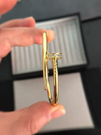 Juste un Clou 3,5 mm Armreif mit Diamanten, klassisch