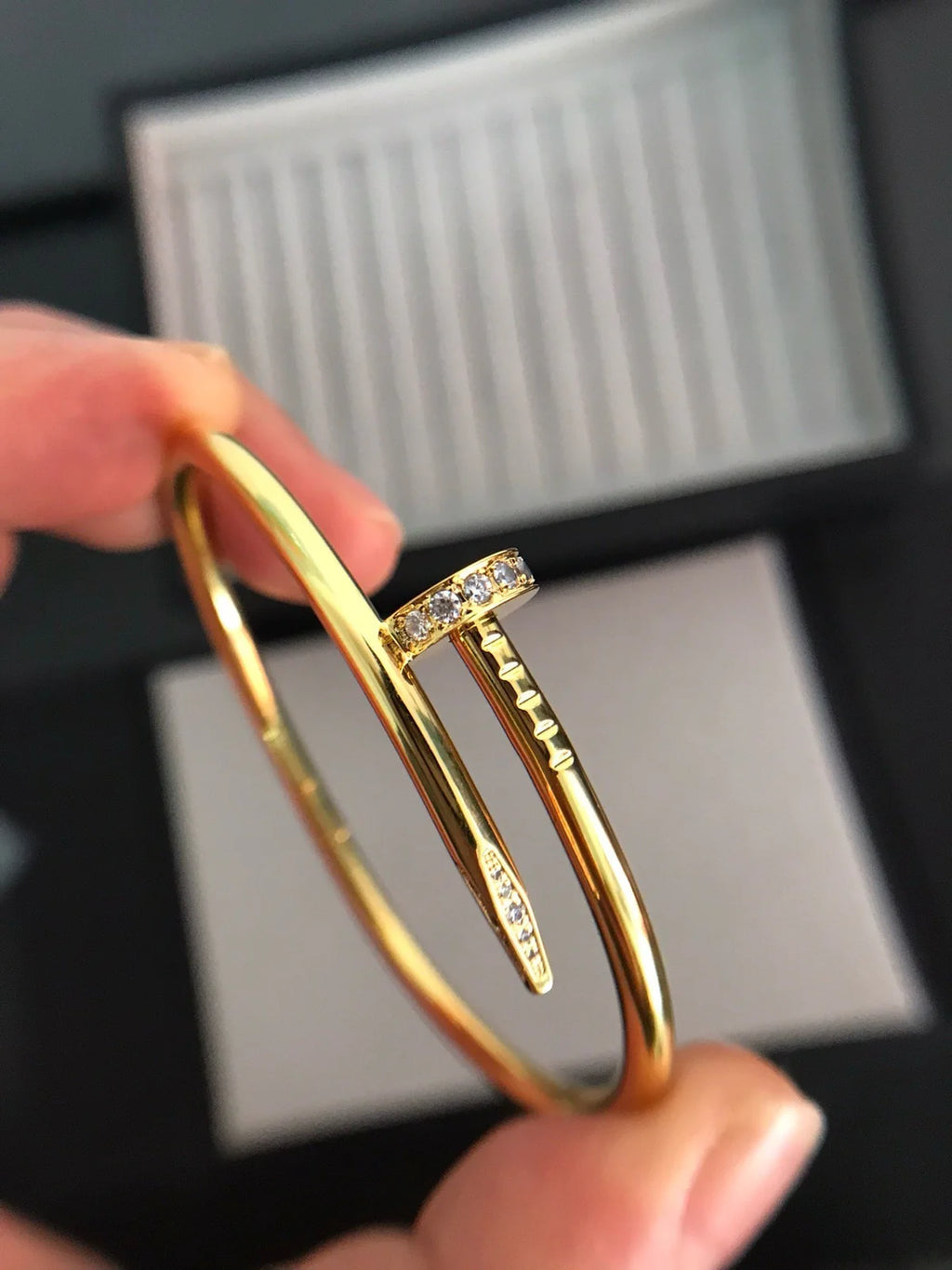 Juste un Clou 3,5 mm Armreif mit Diamanten, klassisch