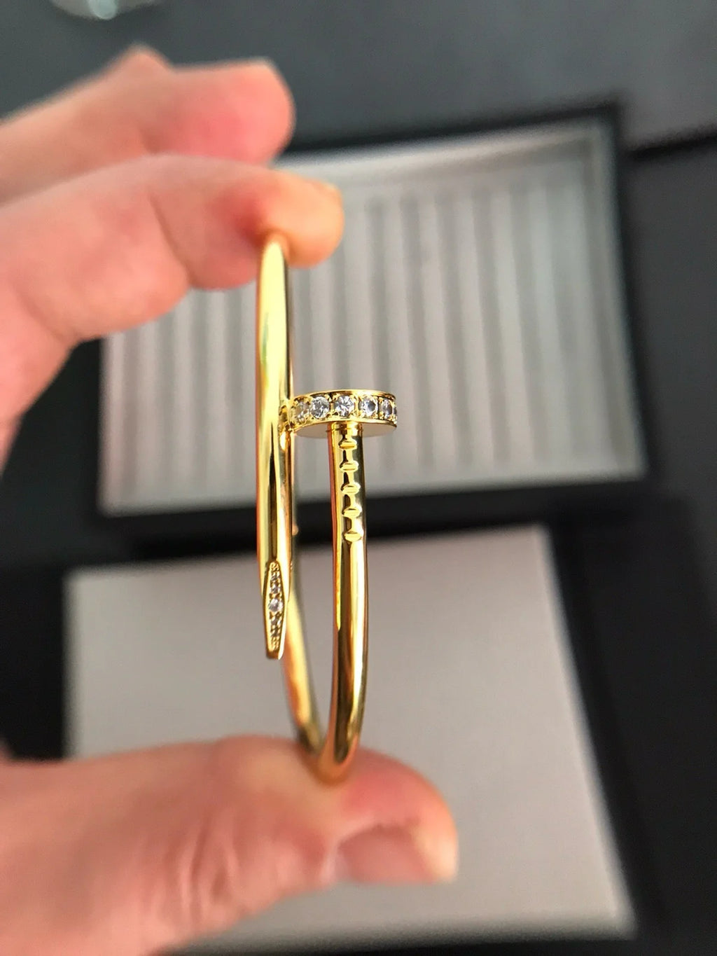 Juste un Clou 3,5 mm Armreif mit Diamanten, klassisch