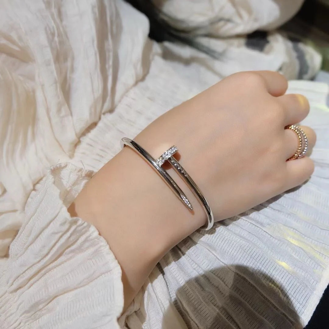 Juste un Clou 3,5 mm Armreif mit Diamanten, klassisch