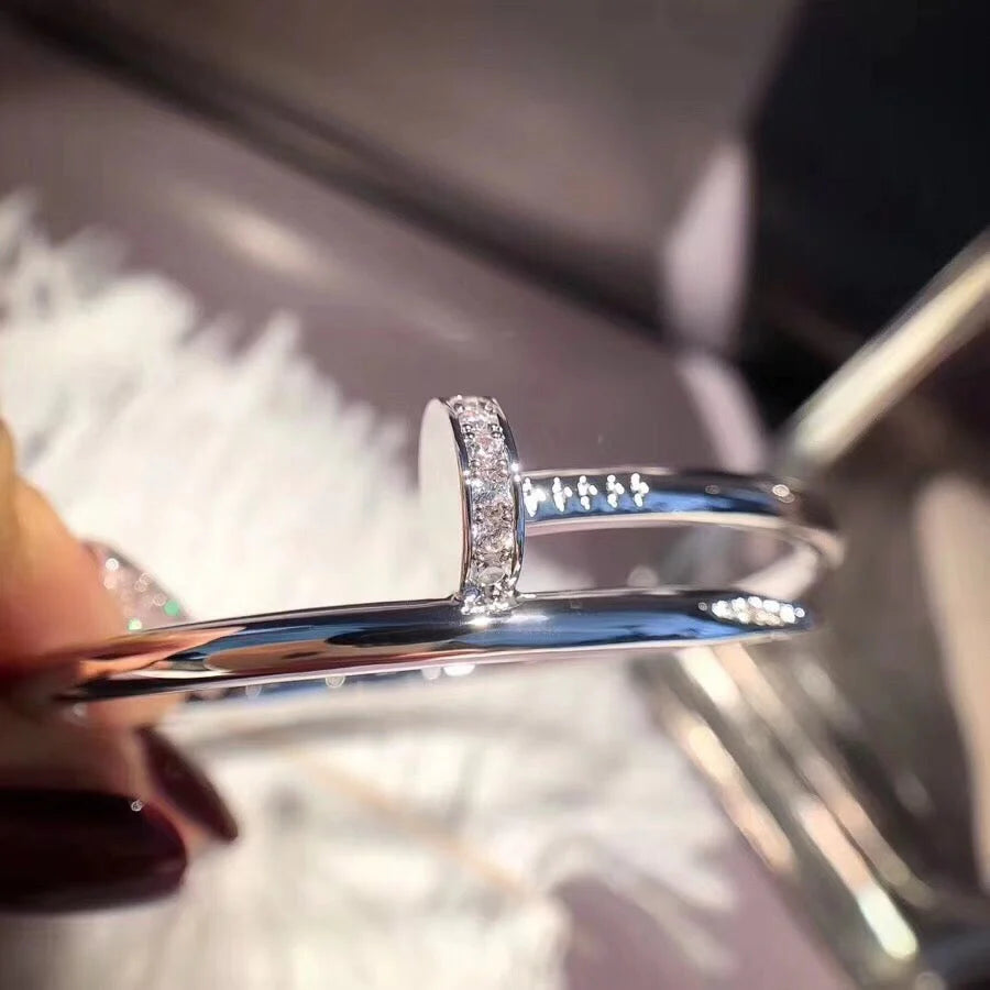 Juste un Clou 3,5 mm Armreif mit Diamanten, klassisch