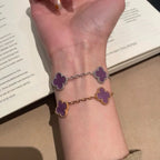 Lucky Clover 5-Motif Bracelet - Violet Collection
