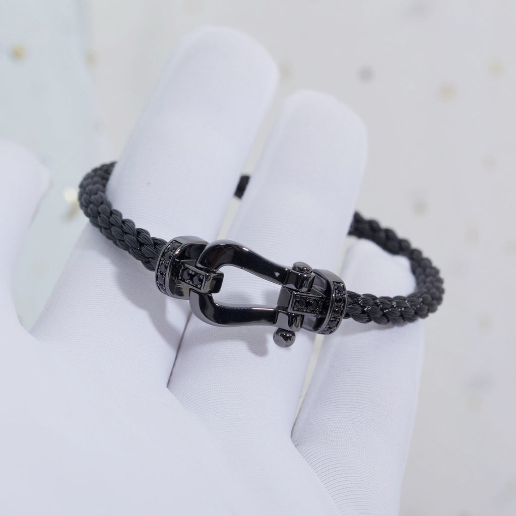 FORCE Große Serie Schwarzes Samurai-Armband