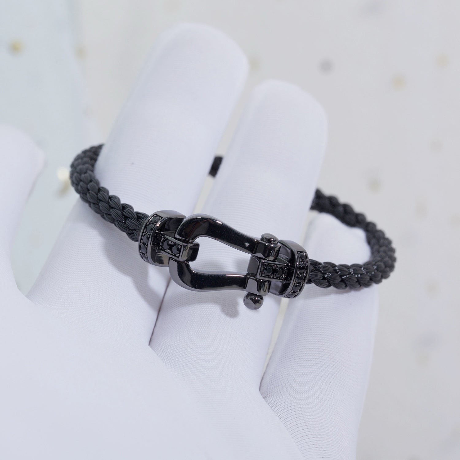 FORCE Große Serie Schwarzes Samurai-Armband