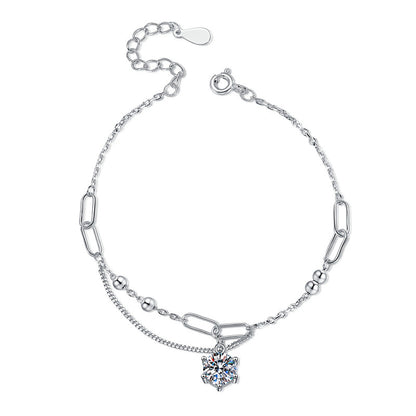 Classic Solitaire Moissanite Bracelet