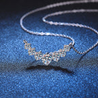 Minimalist Curved Smile Moissanite Necklace