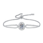 "Pigeon's Egg" Teardrop Moissanite Bracelet