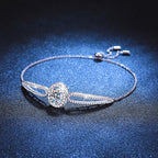 "Pigeon's Egg" Teardrop Moissanite Bracelet