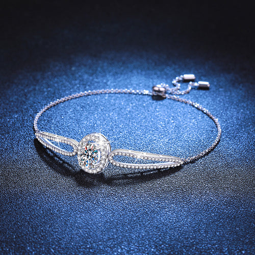 "Pigeon's Egg" Teardrop Moissanite Bracelet