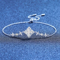 Armband mit Marquise-Klee-Moissanit