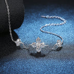 Clover Lucky Charm Moissanite Bracelet