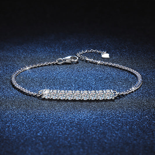 Smiling Curve Moissanit Armband