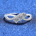 Intertwining Love Moissanite Ring