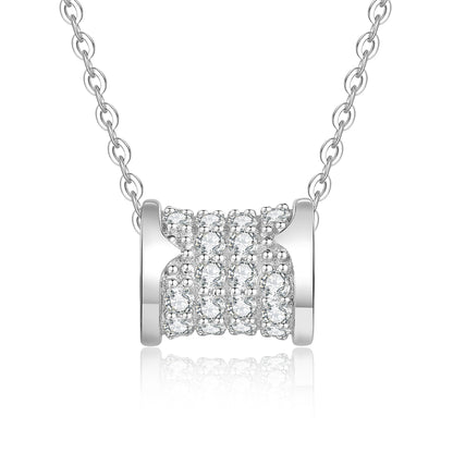 Full-Pave "Hourglass" Moissanite Necklace
