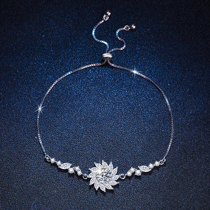 Radiant Sunflower Moissanite Bracelet