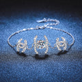 Klassisches ineinandergreifendes Moissanit-Armband