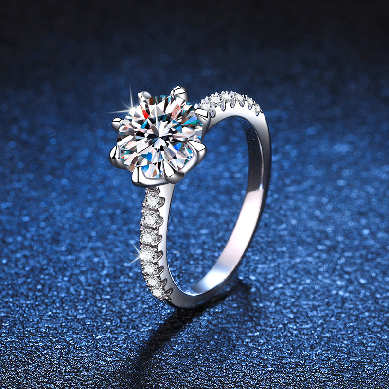 Bold Tiger Claw Moissanite Engagement Ring