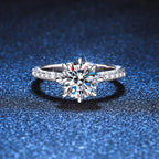 Bold Tiger Claw Moissanite Engagement Ring