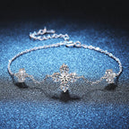 Clover Lucky Charm Moissanite Bracelet