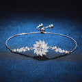 Strahlendes Sonnenblumen-Moissanit-Armband