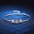 Elegant Bow-Knot Moissanite Bracelet