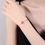 Clover Lucky Charm Moissanite Bracelet