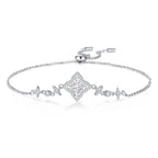 Armband mit Marquise-Klee-Moissanit
