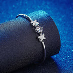 Elegant Bow-Knot Moissanite Bracelet