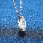 Sophisticated Marquise-Cut Moissanite Pendant Necklace