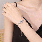 Strahlendes Sonnenblumen-Moissanit-Armband