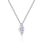 Sophisticated Marquise-Cut Moissanite Pendant Necklace