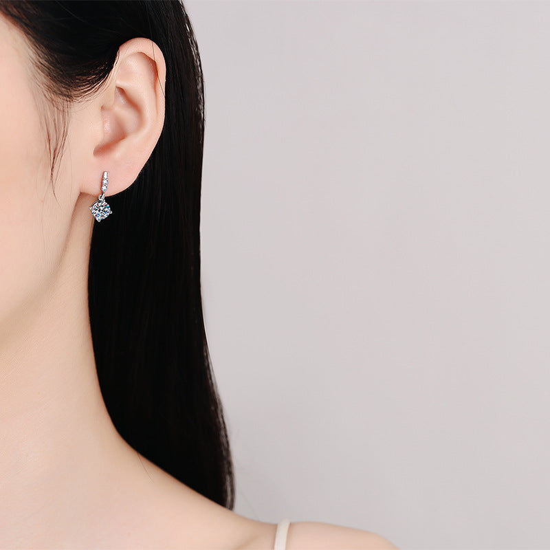 Dynamic Tassel Moissanite Drop Earrings