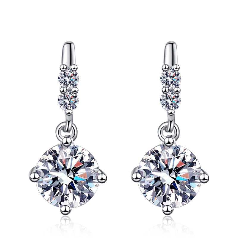 Dynamic Tassel Moissanite Drop Earrings