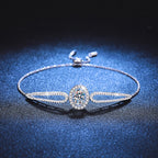 "Pigeon's Egg" Teardrop Moissanite Bracelet