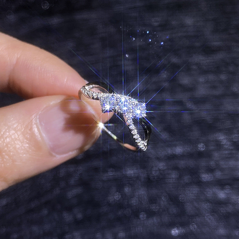 Intertwining Love Moissanite Ring