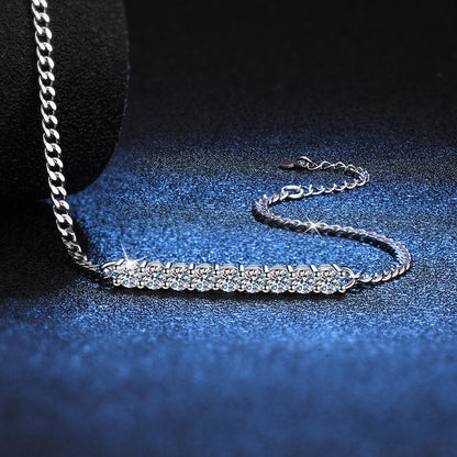 Smiling Curve Moissanite Bracelet