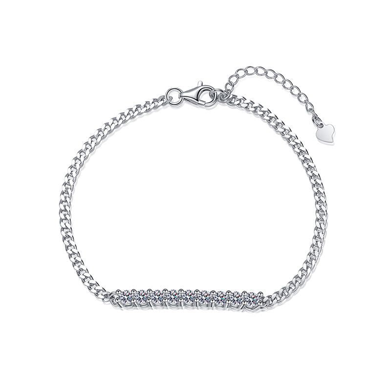 Smiling Curve Moissanit Armband