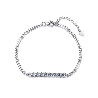 Smiling Curve Moissanite Bracelet