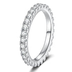 Dainty 0.87ct Full Eternity Moissanite Ring