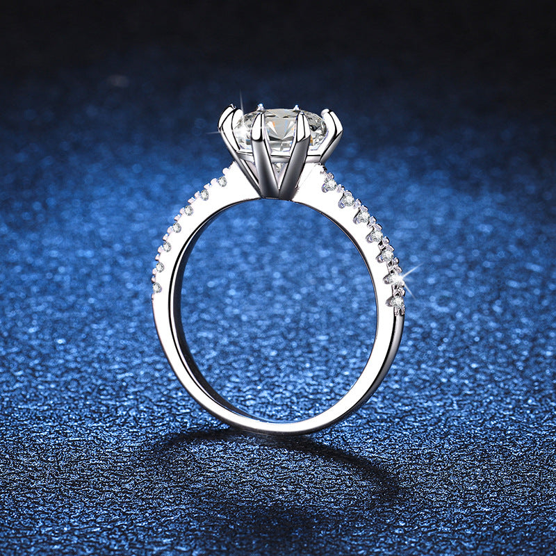 Bold Tiger Claw Moissanite Engagement Ring