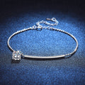 Elegant Half-Moon Curve Moissanite Bracelet