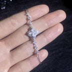 Armband mit Marquise-Klee-Moissanit