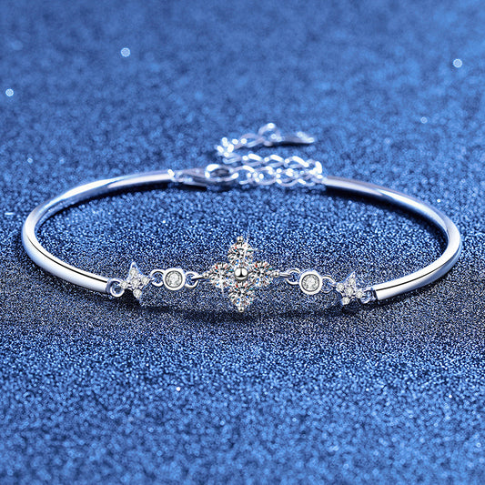 Klee- & Twin-Star Moissanitarmband