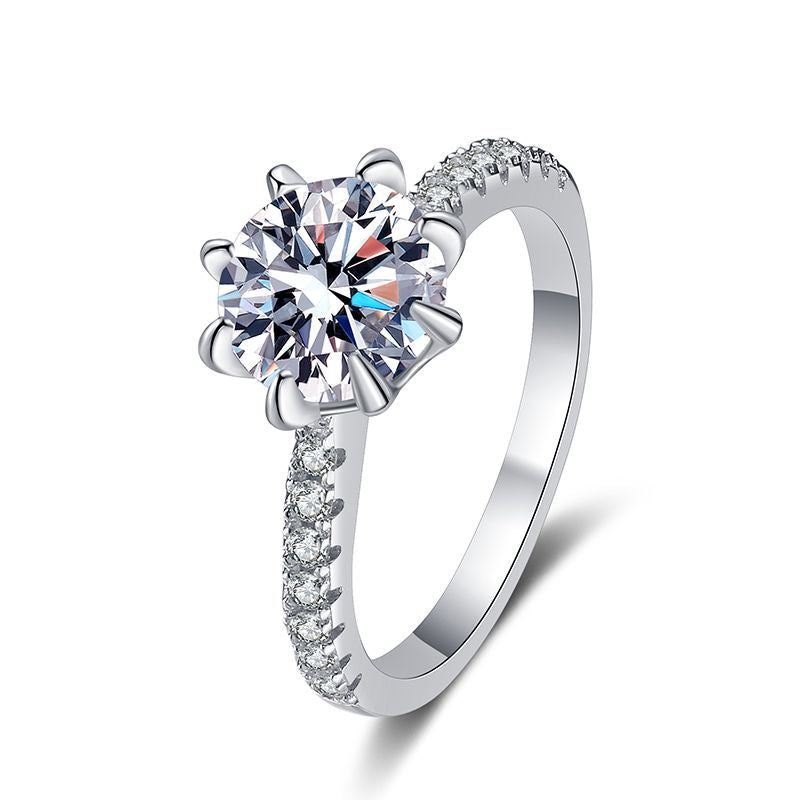Bold Tiger Claw Moissanite Engagement Ring
