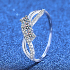 Intertwining Love Moissanite Ring
