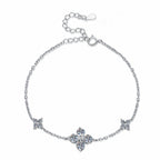 Clover Lucky Charm Moissanite Bracelet