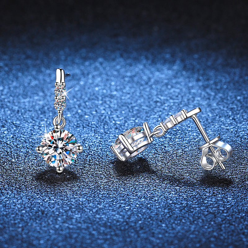 Dynamic Tassel Moissanite Drop Earrings