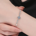 Clover & Twin-Star Moissanite Bracelet