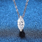 Sophisticated Marquise-Cut Moissanite Pendant Necklace